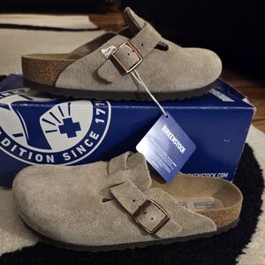 BIRKENSTOCK BOSTON BS 'TAUPE' CLOG EU SZ 37